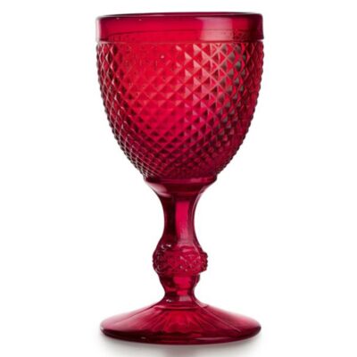 Set with 4 Water Goblets Red