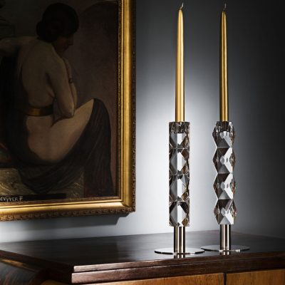 Candlestick with Metal Foot