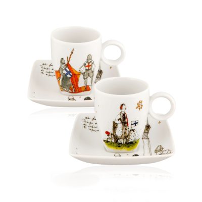 Set 2 Coffee Cup & Saucers