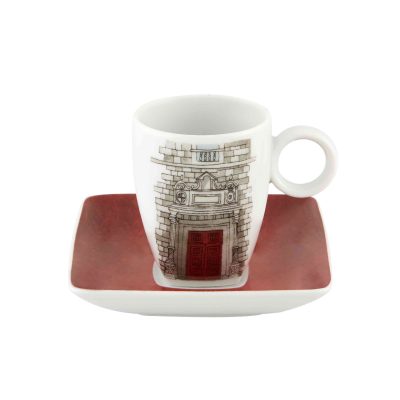 Set 4 Coffee Cups & Saucers