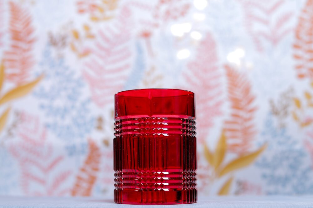 Nachtmann | Check | Whisky Glass | 409 ml | Crystal | Red | Set of 4