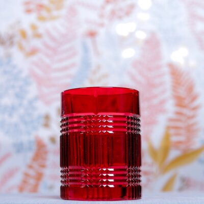 Nachtmann | Check | Whisky Glass | 409 ml | Crystal | Red | Set of 4