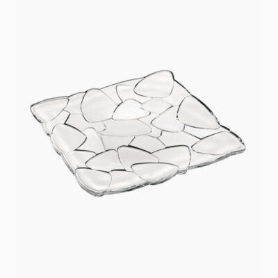 Nachtmann | Petals - Decorative Square Plate (28 cm) | Crystal | Clear | Single Piece