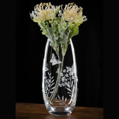 Diamante | Butterfly Barrel Vase | 25cm | Elixir