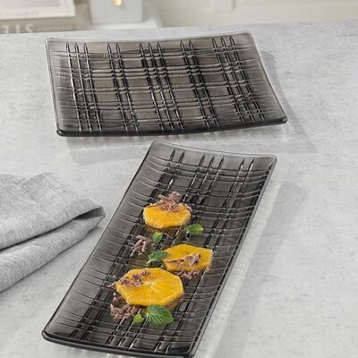 Nachtmann | Square | Square Plate | 28 cm | Crystal | Smoke | 1 pc