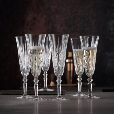 Nachtmann | Palais | Taper Champagne Flute/Glasses | 140 ml | Crystal | Set of 6