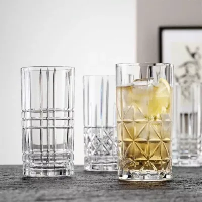 Nachtmann | Highland | Cross Long Drink Tumblers | 445 ml | Crystal | Set of 6