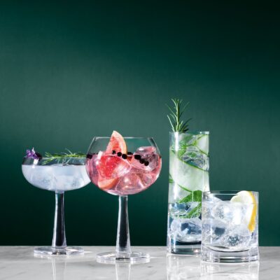 LSA International | Gin - Highball Glasses | 380 ml | Crystal | Clear | Set Of 2