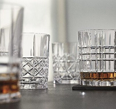 Nachtmann | Highland | Square Whisky Tumblers | 345 ml |  Crystal | Clear | Set of 6