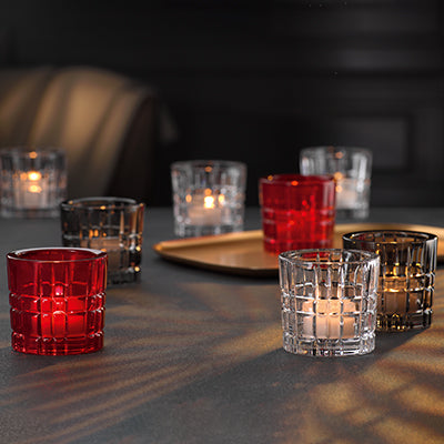 Nachtmann | Square | Votive | Crystal | Red | 1 pc