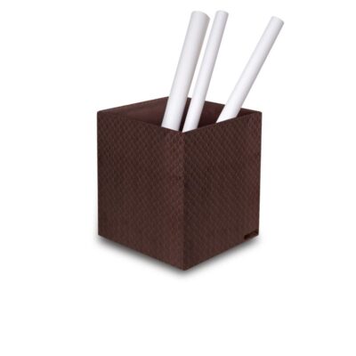 Three Sixty Degree | Taper Waste Bin | Vegan Leather | Brown | 1 pc