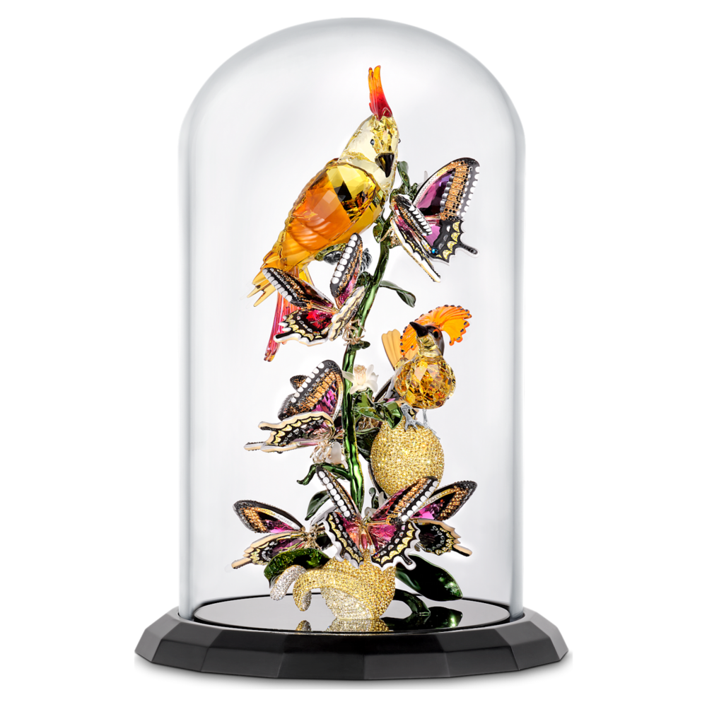  SWAROVSKI Idyllia Birds and Butterflies Bell Jar