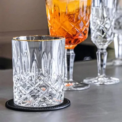 Nachtmann | Nobility Noblesse | Whisky Glass | 320 ml | Crystal | Gold Rim | Set of 6