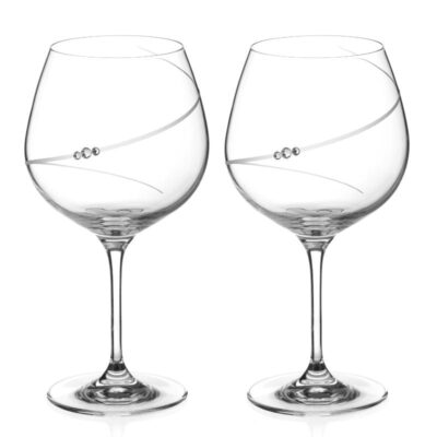 Diamante | Silhouette Gin & Tonic | 610 ml | Crystal | Clear | Set of 2