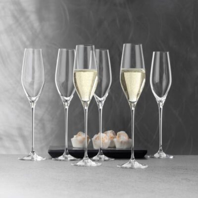 Spiegelau | Topline - Champagne Flutes | 300 ml | Crystal | Clear | Set of 6