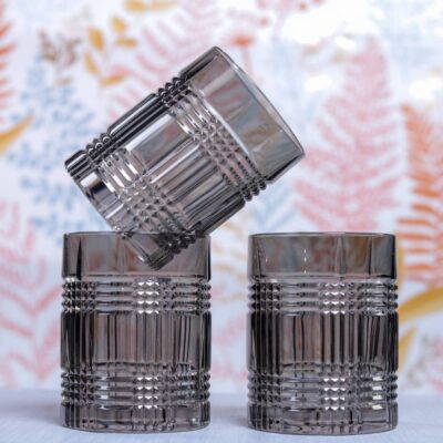 Nachtmann | Check | Whisky Glass | 409 ml | Crystal | Smoke | Set of 4