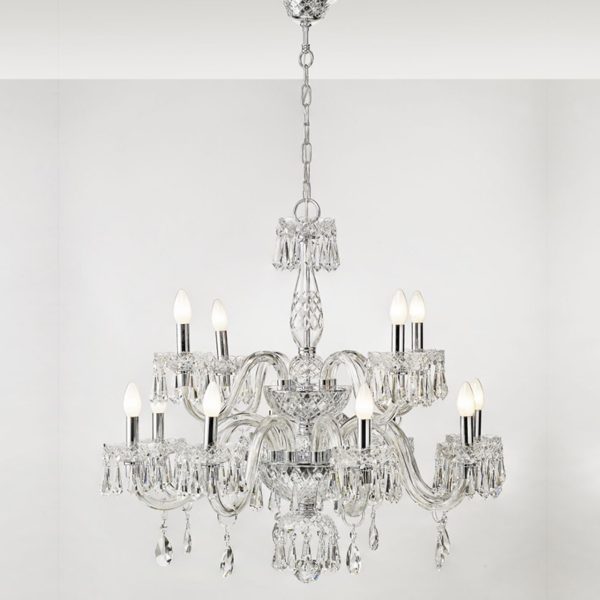 Chandelier With 2 Levels And 9 Arms