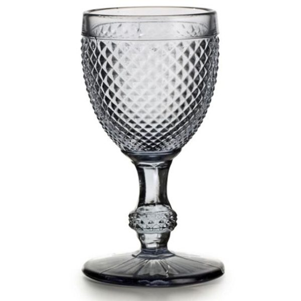 Set with 4 Red Wine Goblets Grey