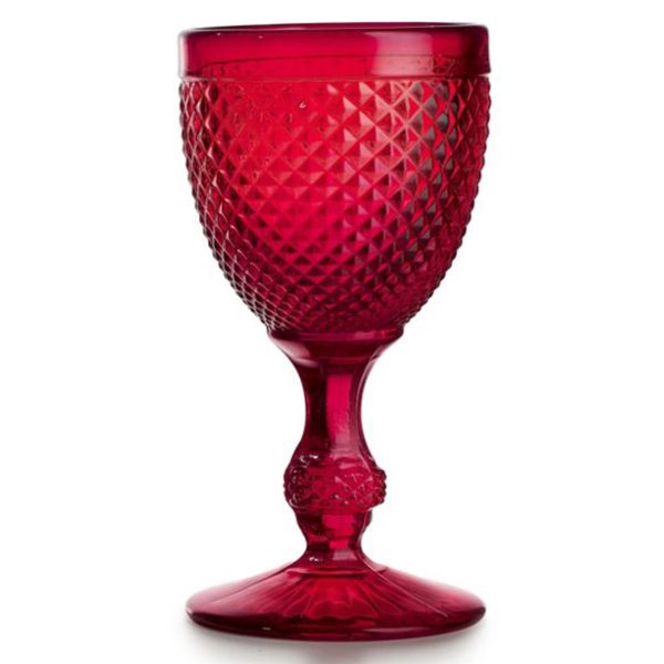 Set with 4 Water Goblets Red