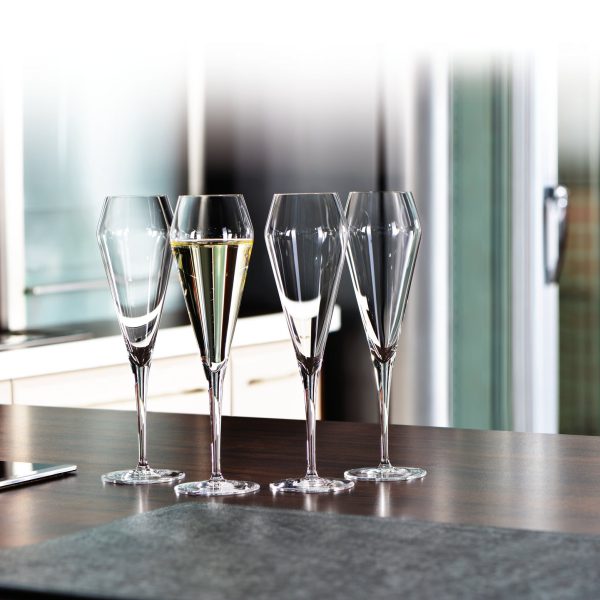 Spiegelau | Willsberger Anniversary - Champagne Flutes | 240 ml | Crystal | Clear | Set of 2