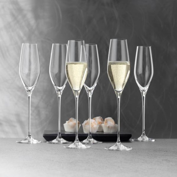 Spiegelau | Topline - Champagne Flutes | 300 ml | Crystal | Clear | Set of 6